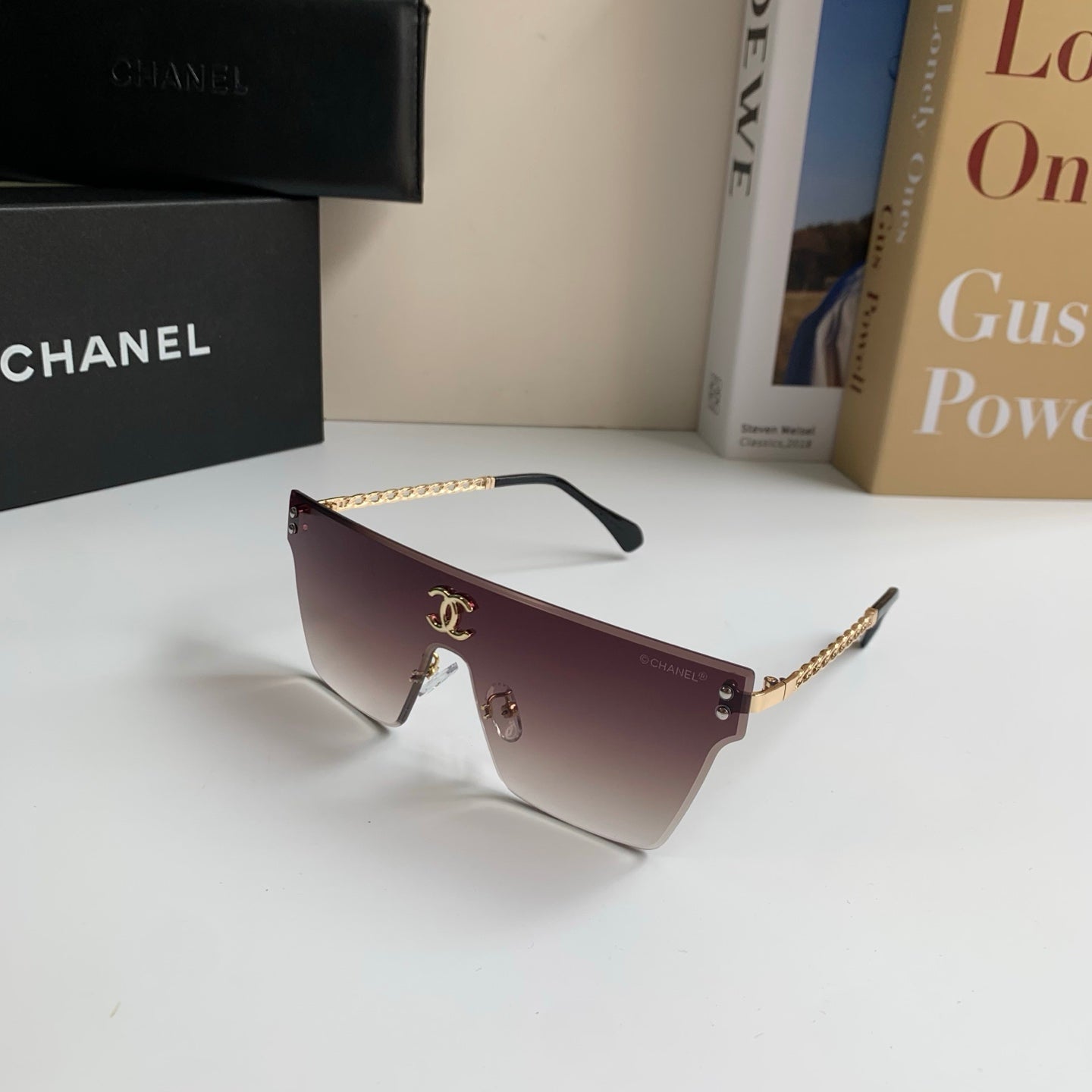 Chanel Square Silver Lens Sunglasses for Men & Women - 358071 - detail image 2