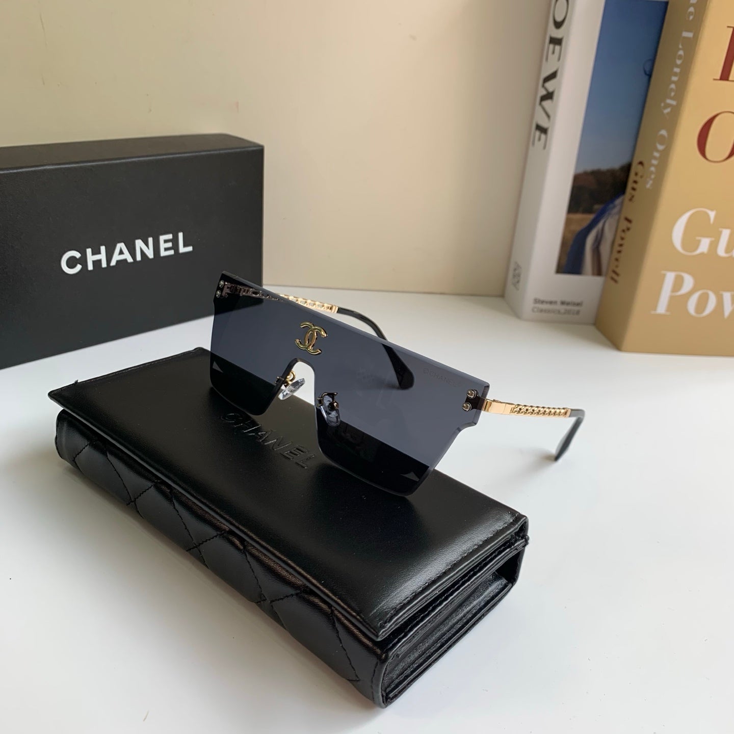 Chanel Square Silver Lens Sunglasses for Men & Women - 997698 - detail image 4