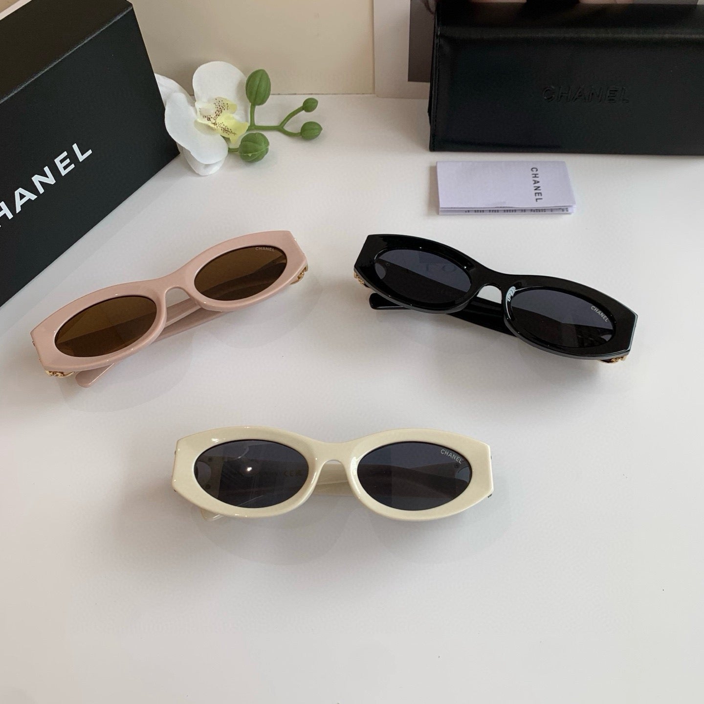 Chanel Fashion Silver Lens Sunglasses for Men & Women - 358146