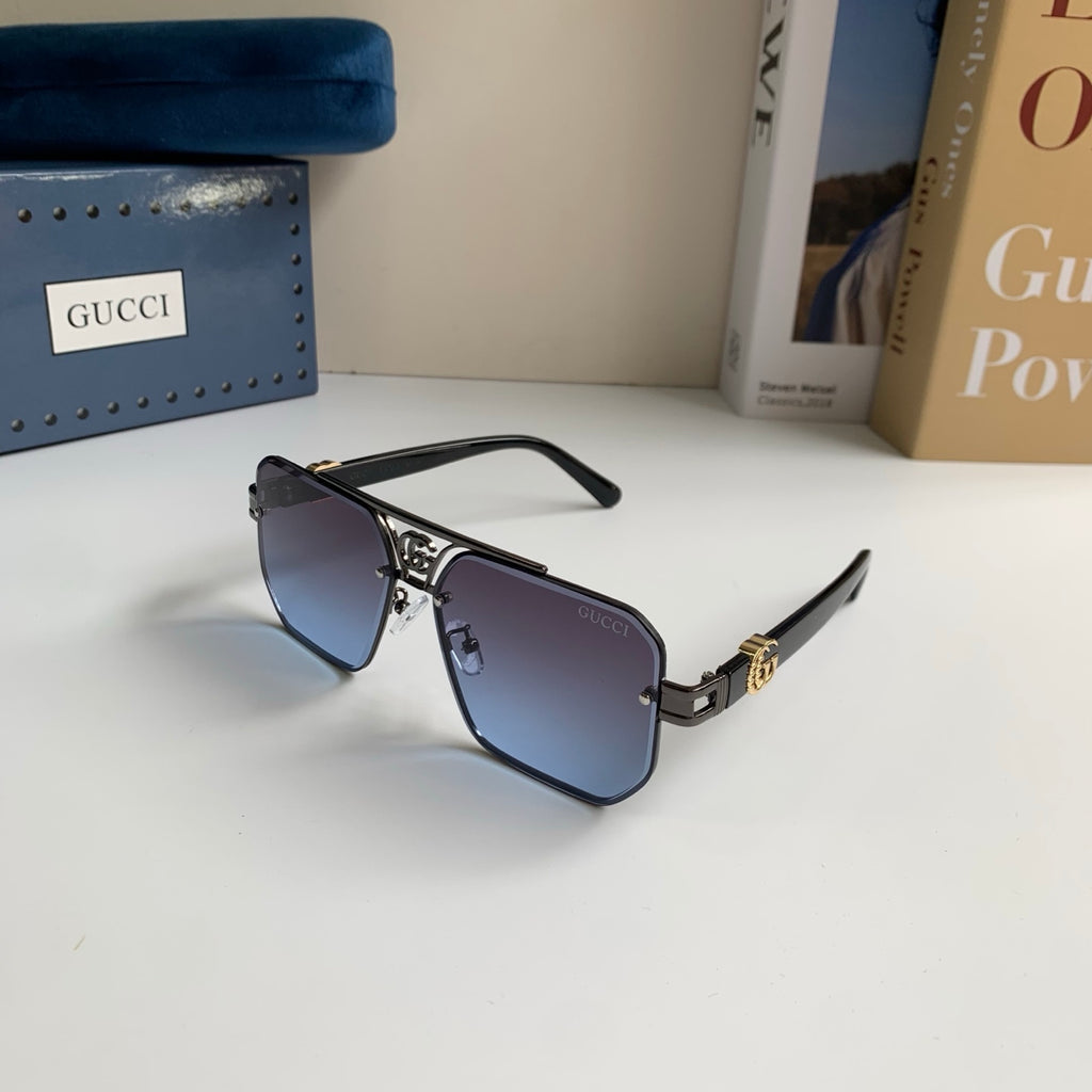 Gucci Metal Square Silver Lens Sunglasses for Men & Women - 997522 - detail image 2