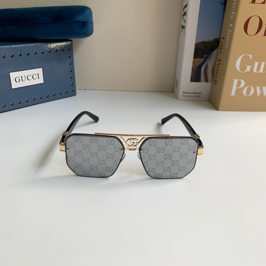 Gucci Metal Square Silver Lens Sunglasses for Men & Women - 997523 - detail image 3