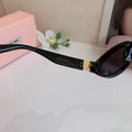 Miu Miu Square Black Lens Sunglasses for Men & Women - 358702