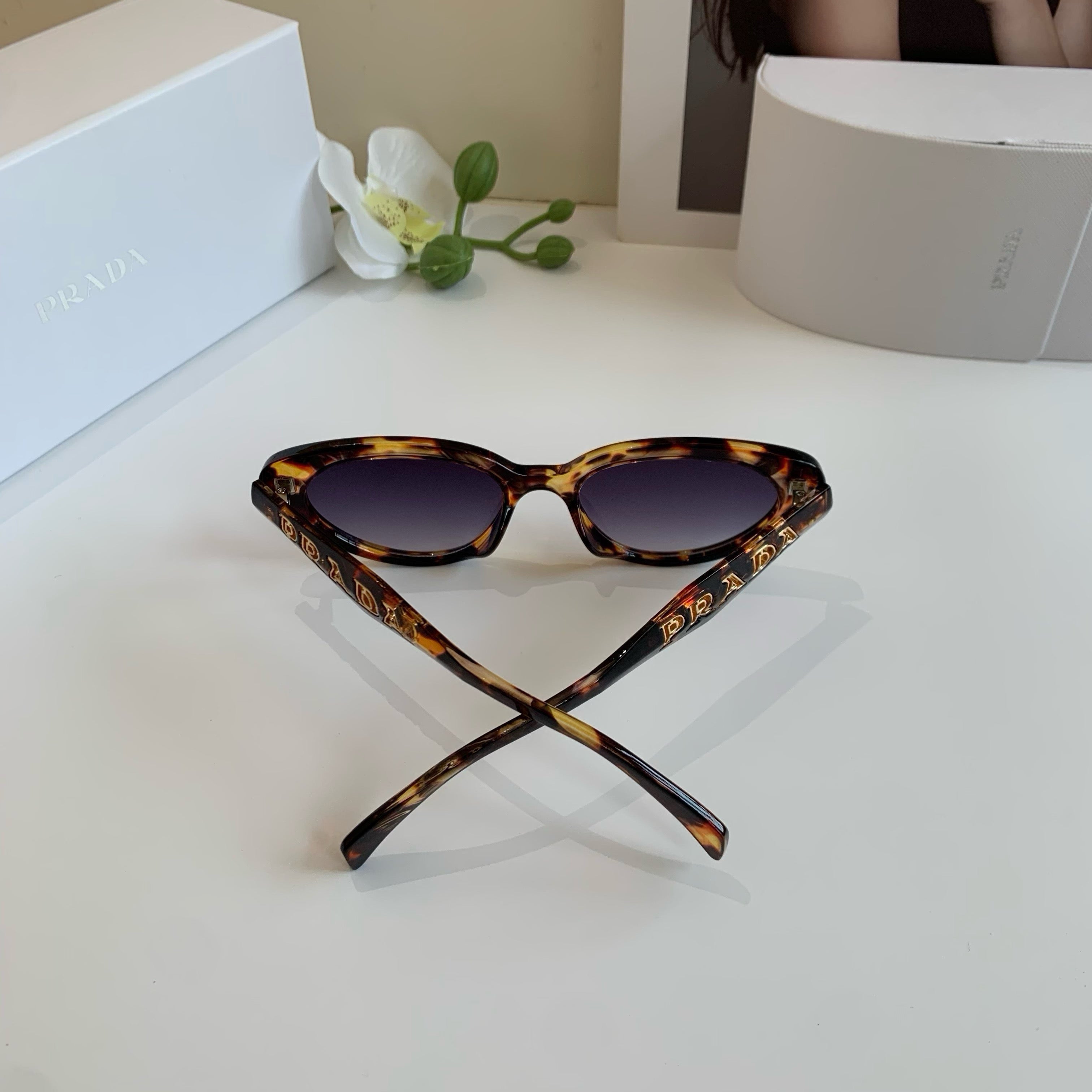 Prada Cat-Eye Silver Lens Sunglasses for Men & Women - 449331 - detail image 2