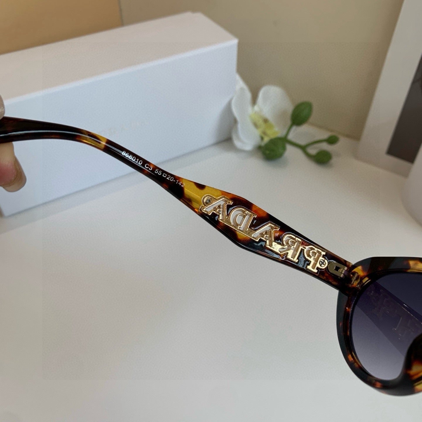Prada Cat-Eye Silver Lens Sunglasses for Men & Women - 449331