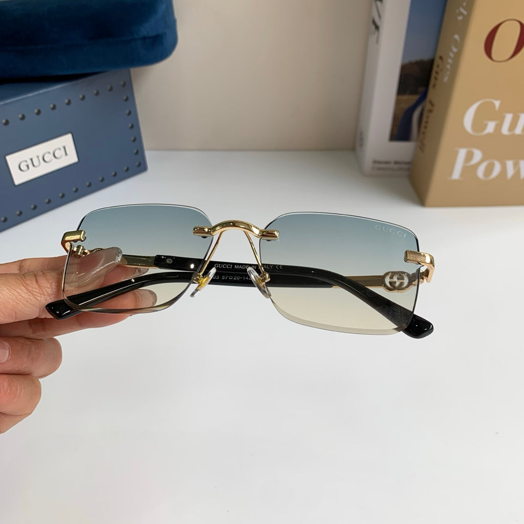 Gucci Metal Square Silver Lens Sunglasses for Men & Women - 371475 - detail image 4