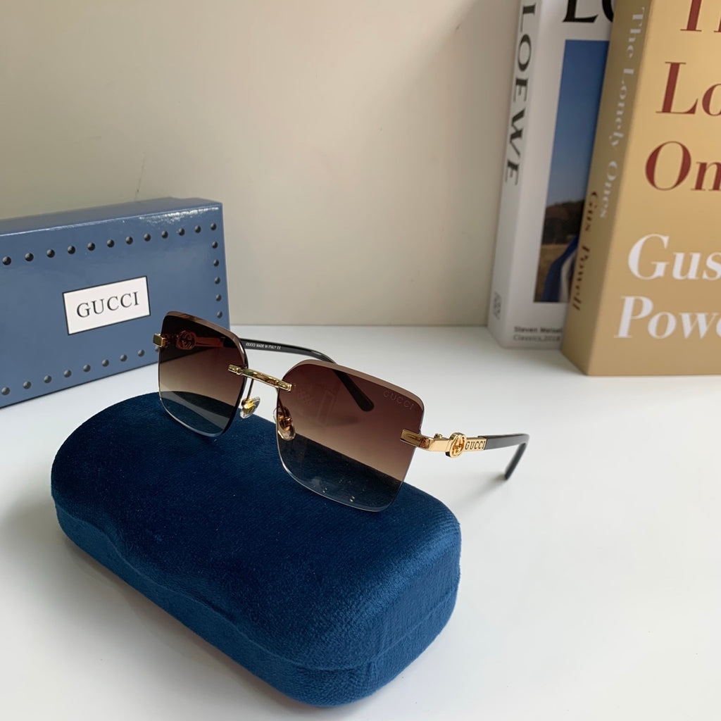 Gucci Metal Square Silver Lens Sunglasses for Men & Women - 371476 - detail image 5
