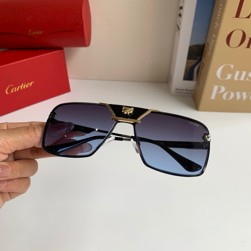 Cartier Square Silver Lens Sunglasses for Men & Women - 372205 - detail image 5