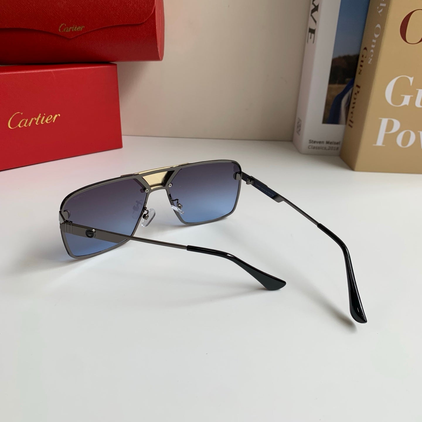 Cartier Square Silver Lens Sunglasses for Men & Women - 372205 - detail image 7