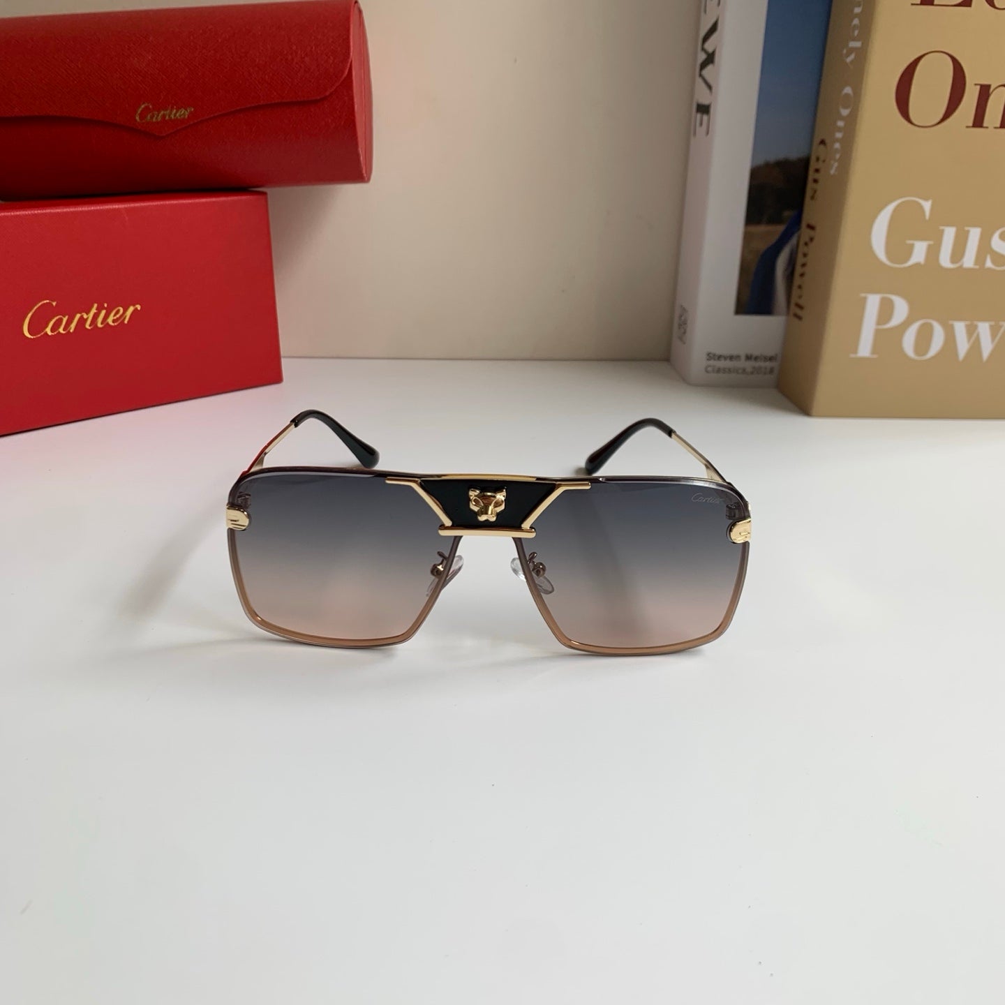 Cartier Square Silver Lens Sunglasses for Men & Women - 372206 - detail image 3