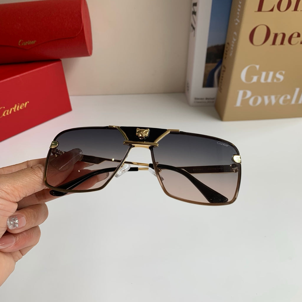 Cartier Square Silver Lens Sunglasses for Men & Women - 372206 - detail image 4