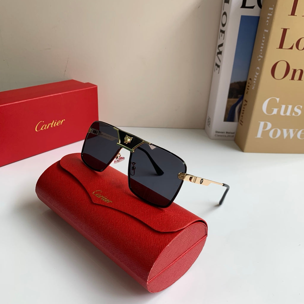 Cartier Square Silver Lens Sunglasses for Men & Women - 372207 - detail image 4