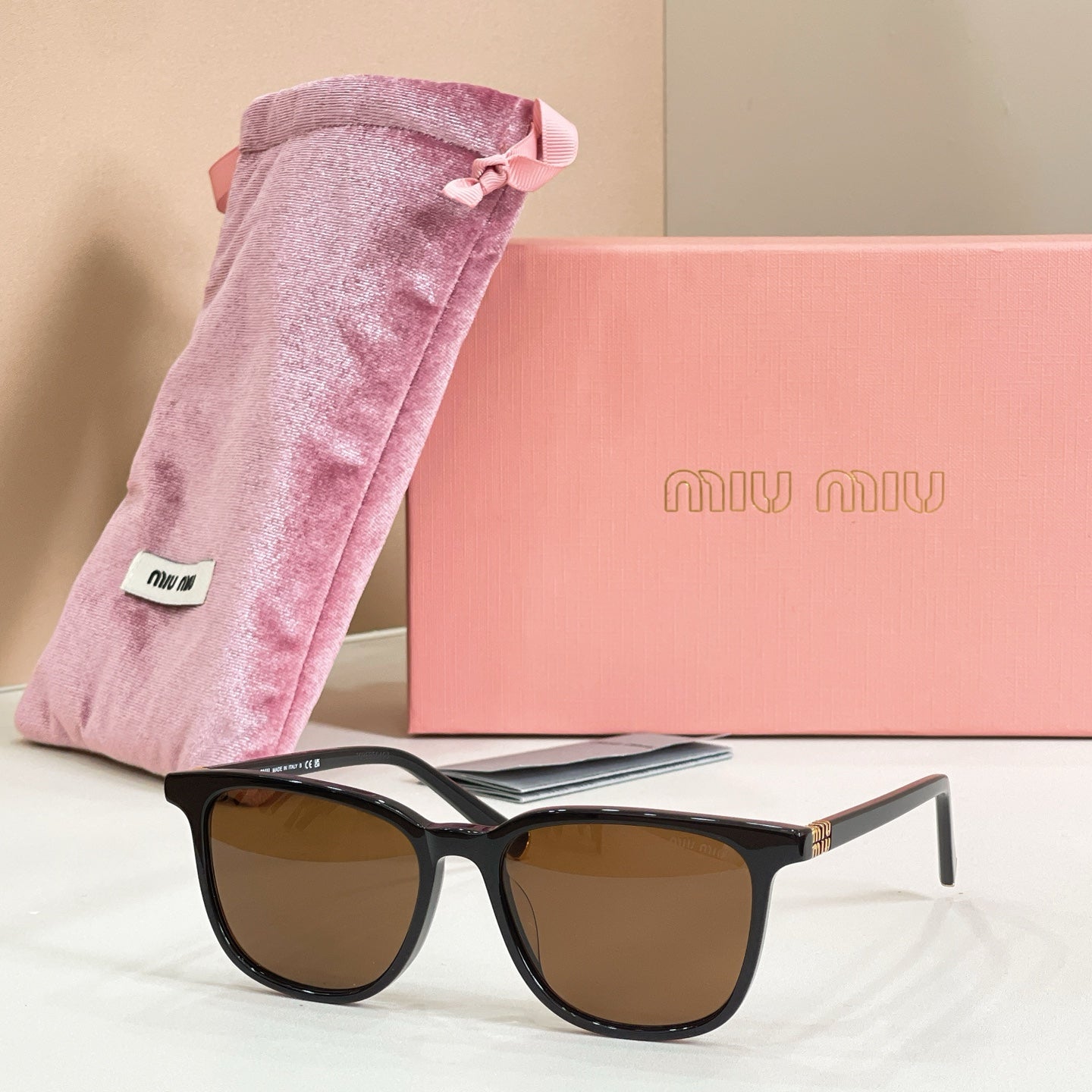 Miu Miu SMU Fashion Pink Lens Sunglasses for Men & Women - 132609 - detail image 3