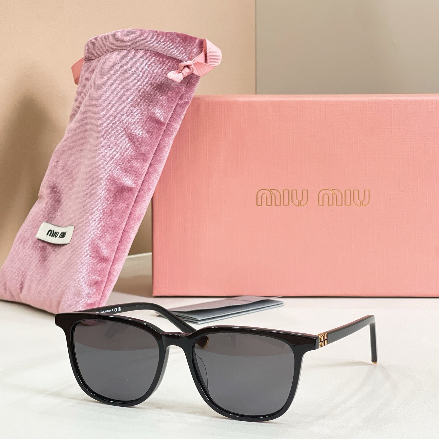 Miu Miu SMU Fashion Pink Lens Sunglasses for Men & Women - 132609 - detail image 4