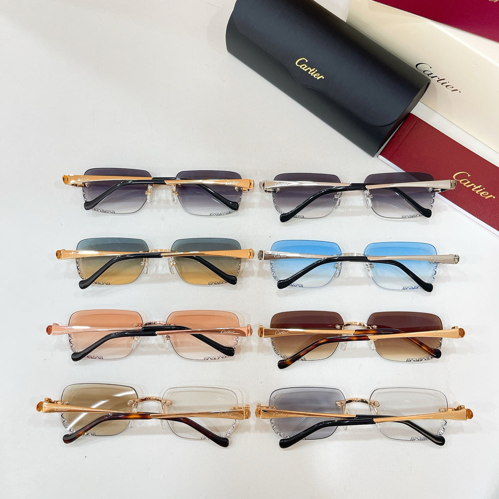 Cartier CT0926S Photochromic Fashion Gold Lens Sunglasses for Men & Women - detail image 2