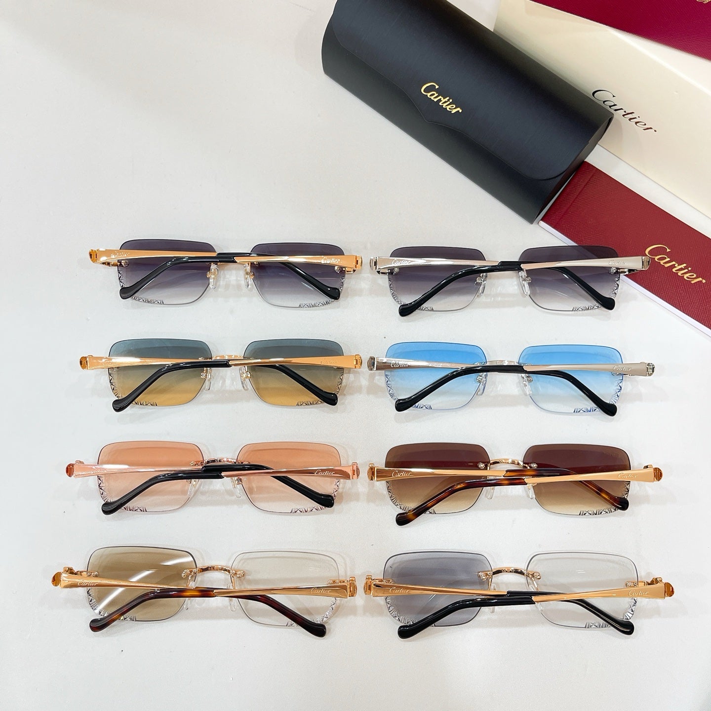 Cartier CT0926S Photochromic Fashion Gold Lens Sunglasses for Men & Women - detail image 2