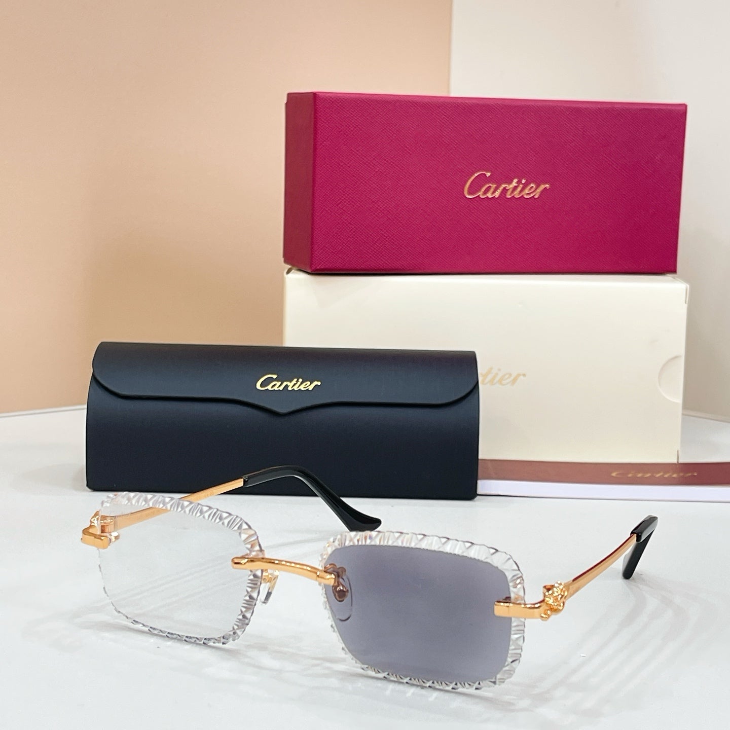Cartier CT0803S Photochromic Fashion Black Lens Sunglasses for Men & - 132567