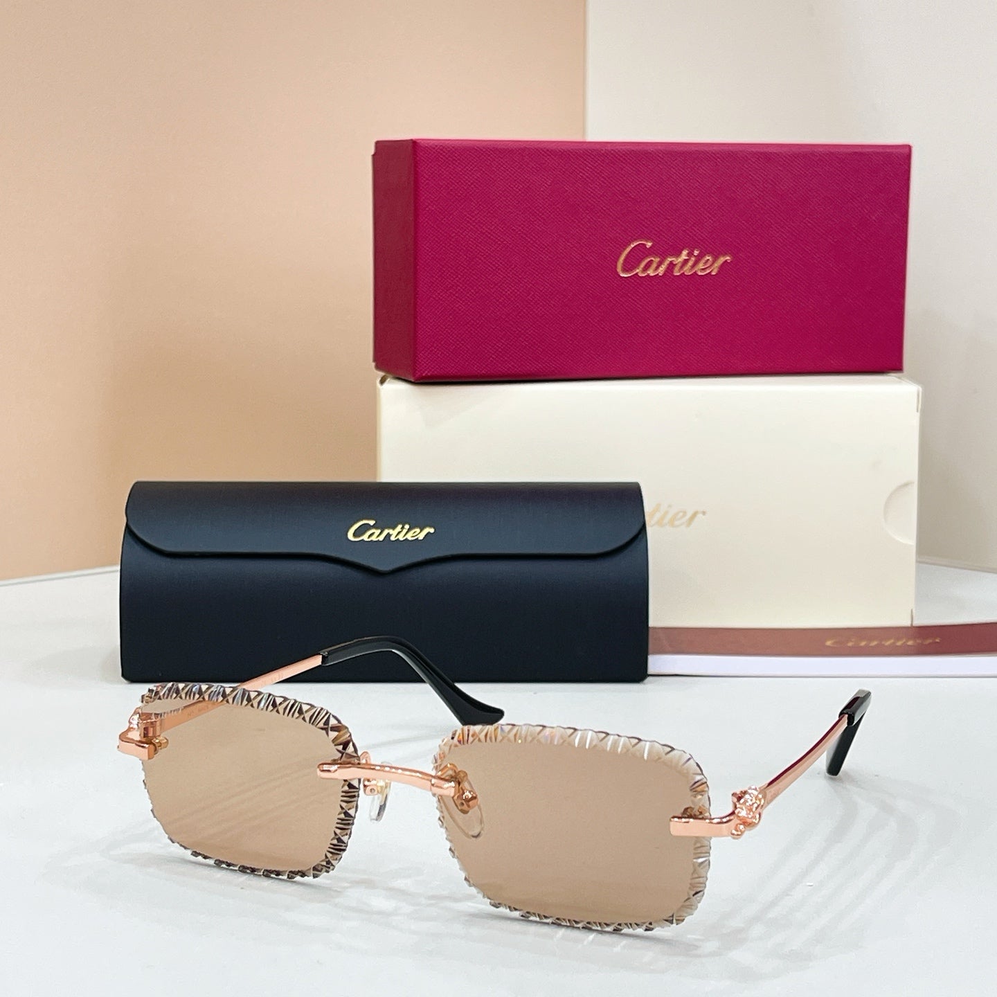 Cartier CT0803S Photochromic Fashion Black Lens Sunglasses for Men & Women