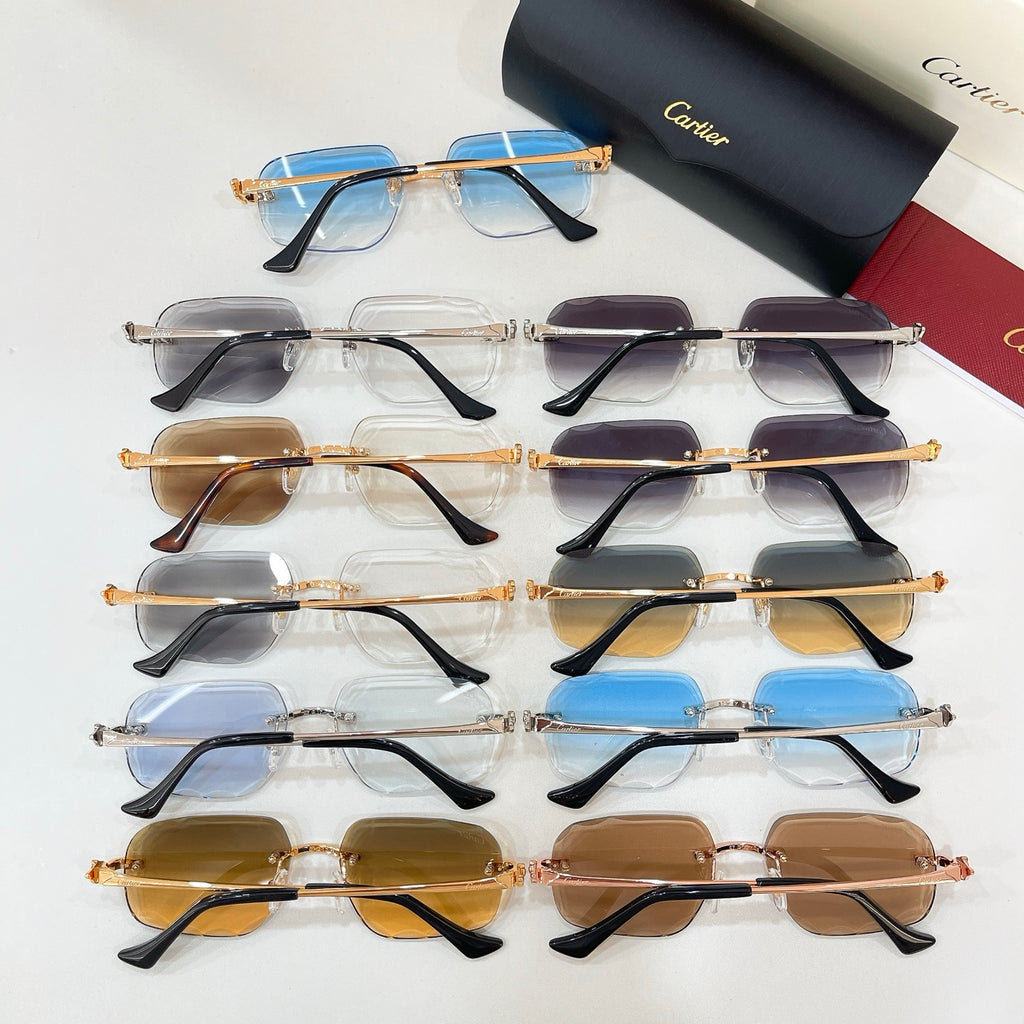 Cartier CT0804S Photochromic Fashion Black Lens Sunglasses for Men & Women - detail image 4