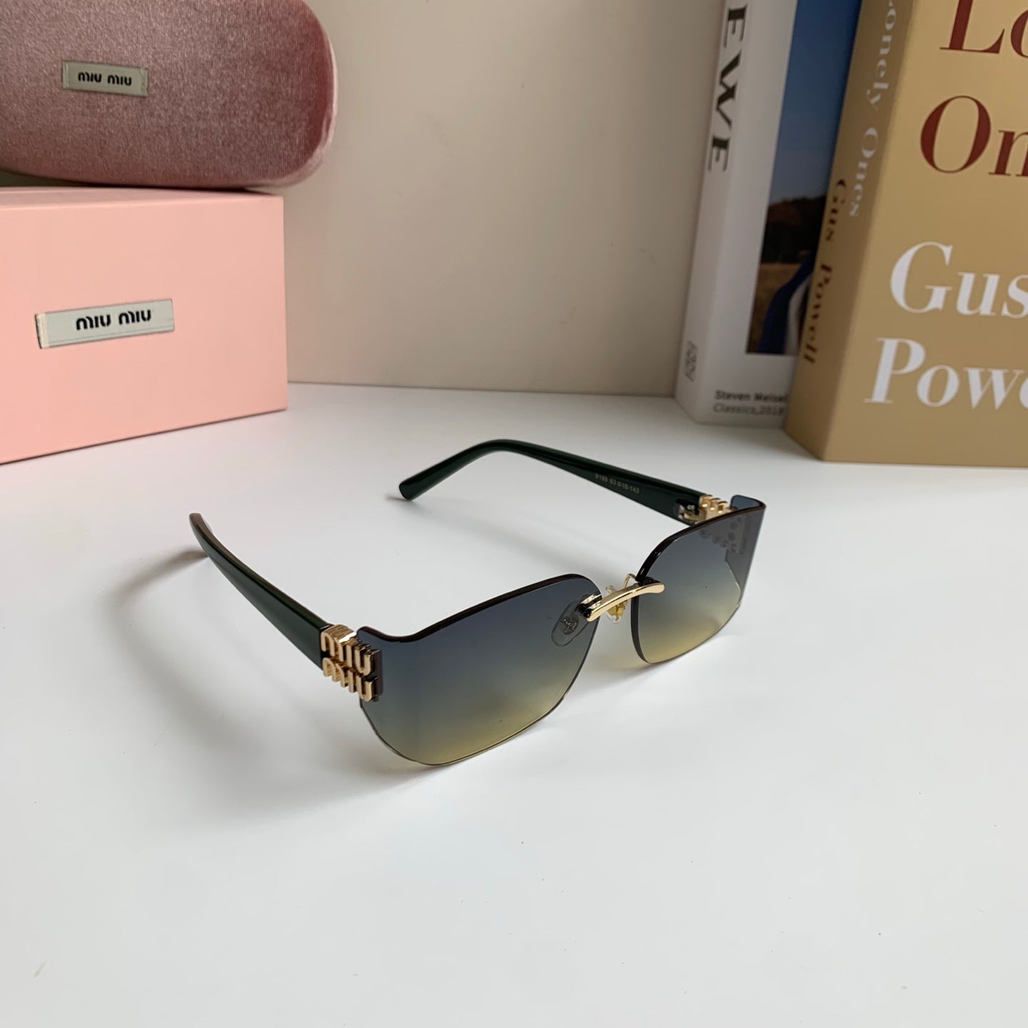Miu Miu Fashion Silver Lens Sunglasses for Men & Women - 132599