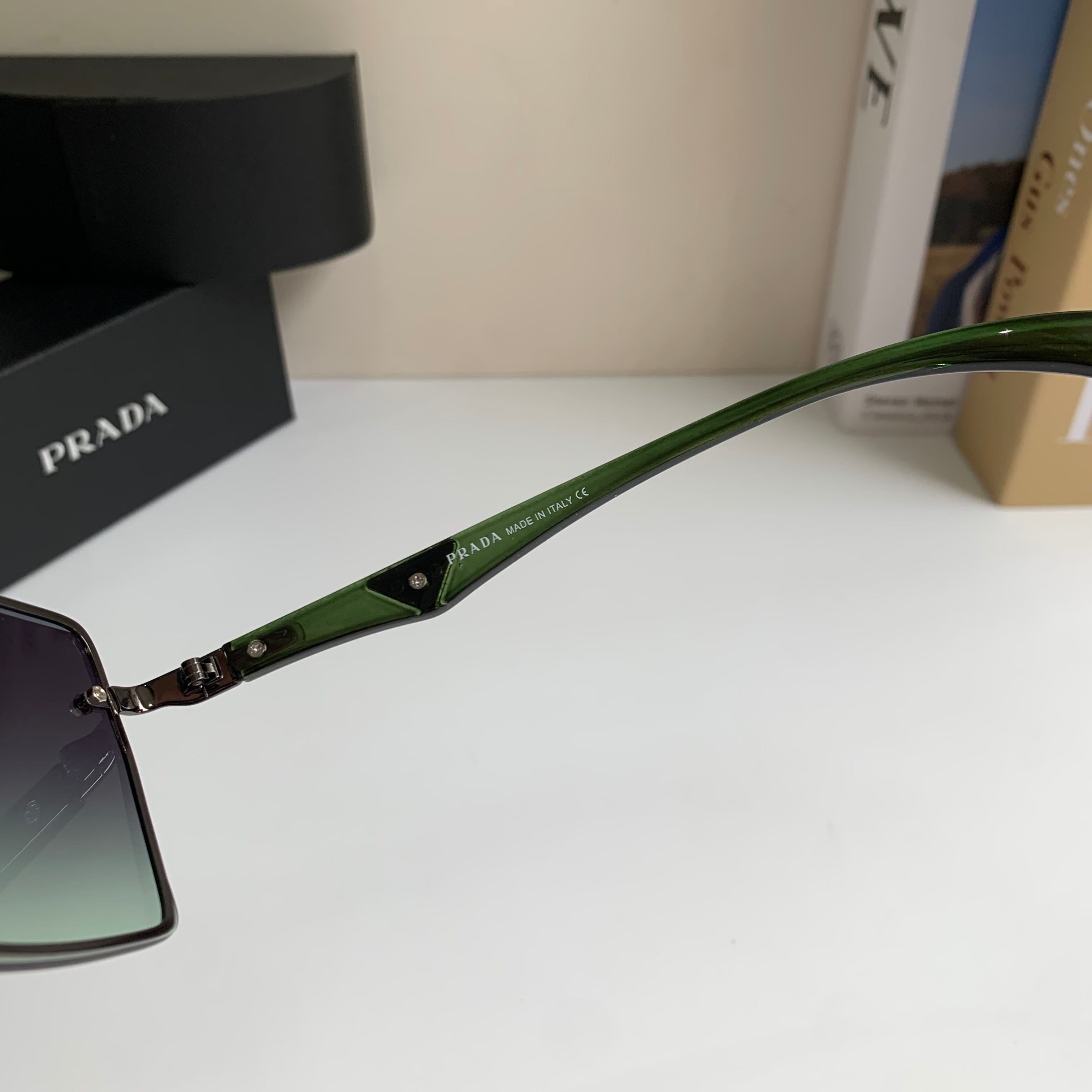 Prada Square Silver Lens Sunglasses for Men & Women - 465710 - detail image 7