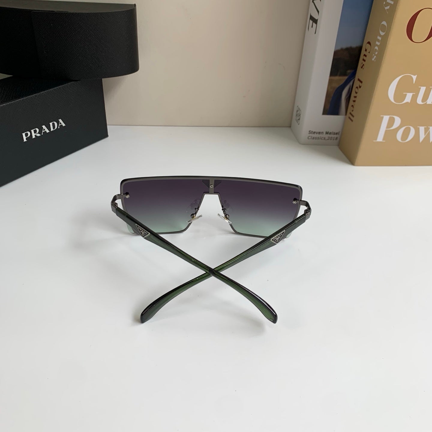 Prada Square Silver Lens Sunglasses for Men & Women - 465710 - detail image 6