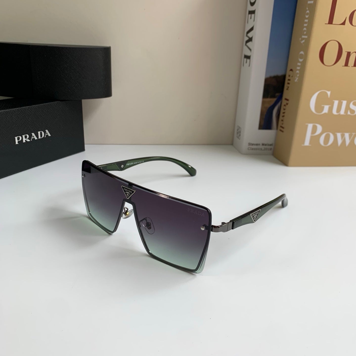 Prada Square Silver Lens Sunglasses for Men & Women - 465710 - detail image 2