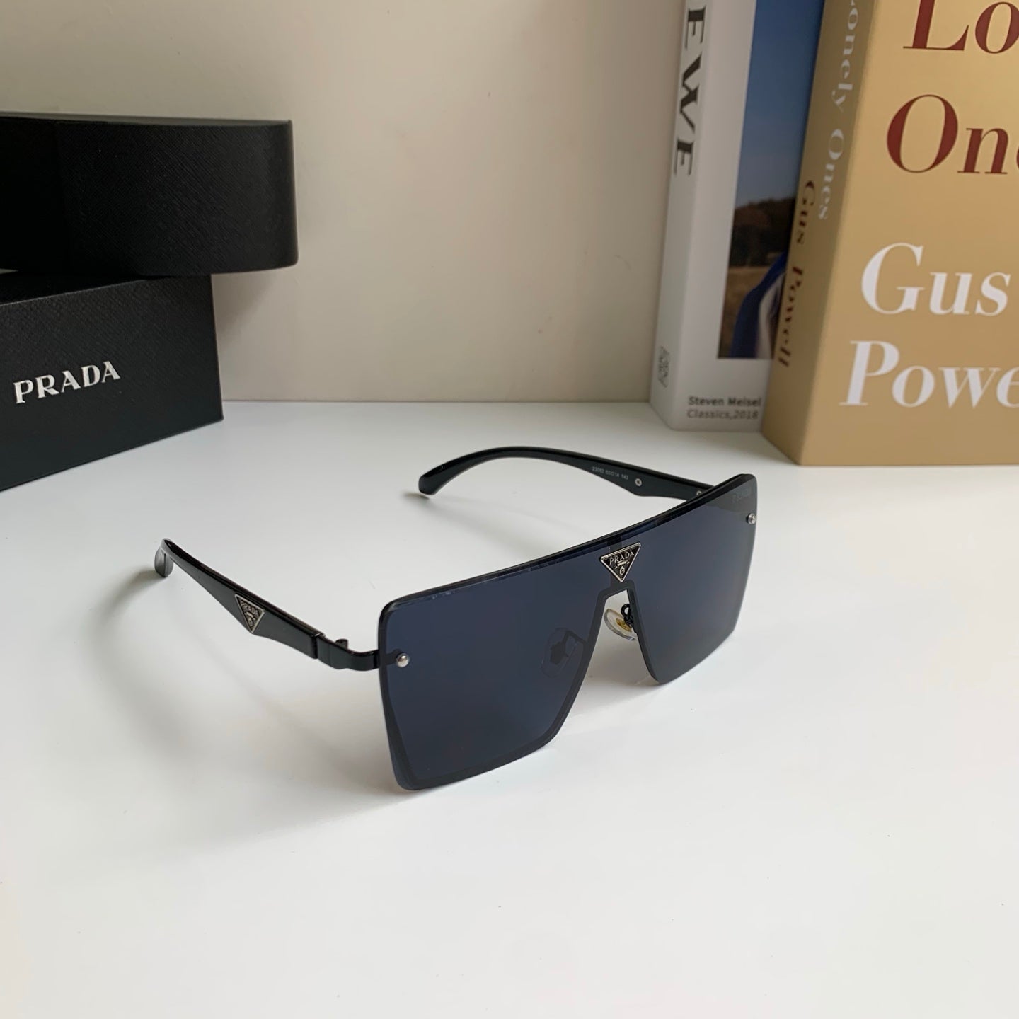 Prada Square Silver Lens Sunglasses for Men & Women - 465711