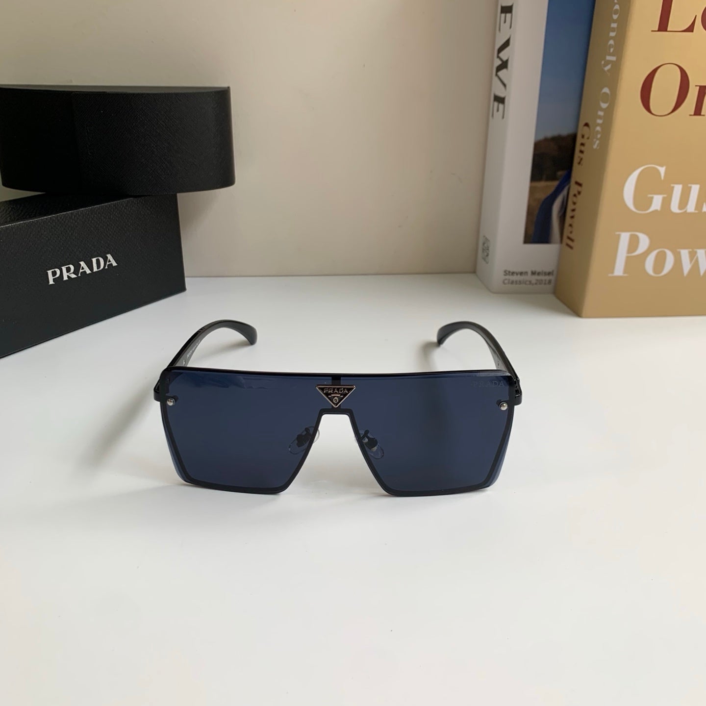 Prada Square Silver Lens Sunglasses for Men & Women - 465711 - detail image 3