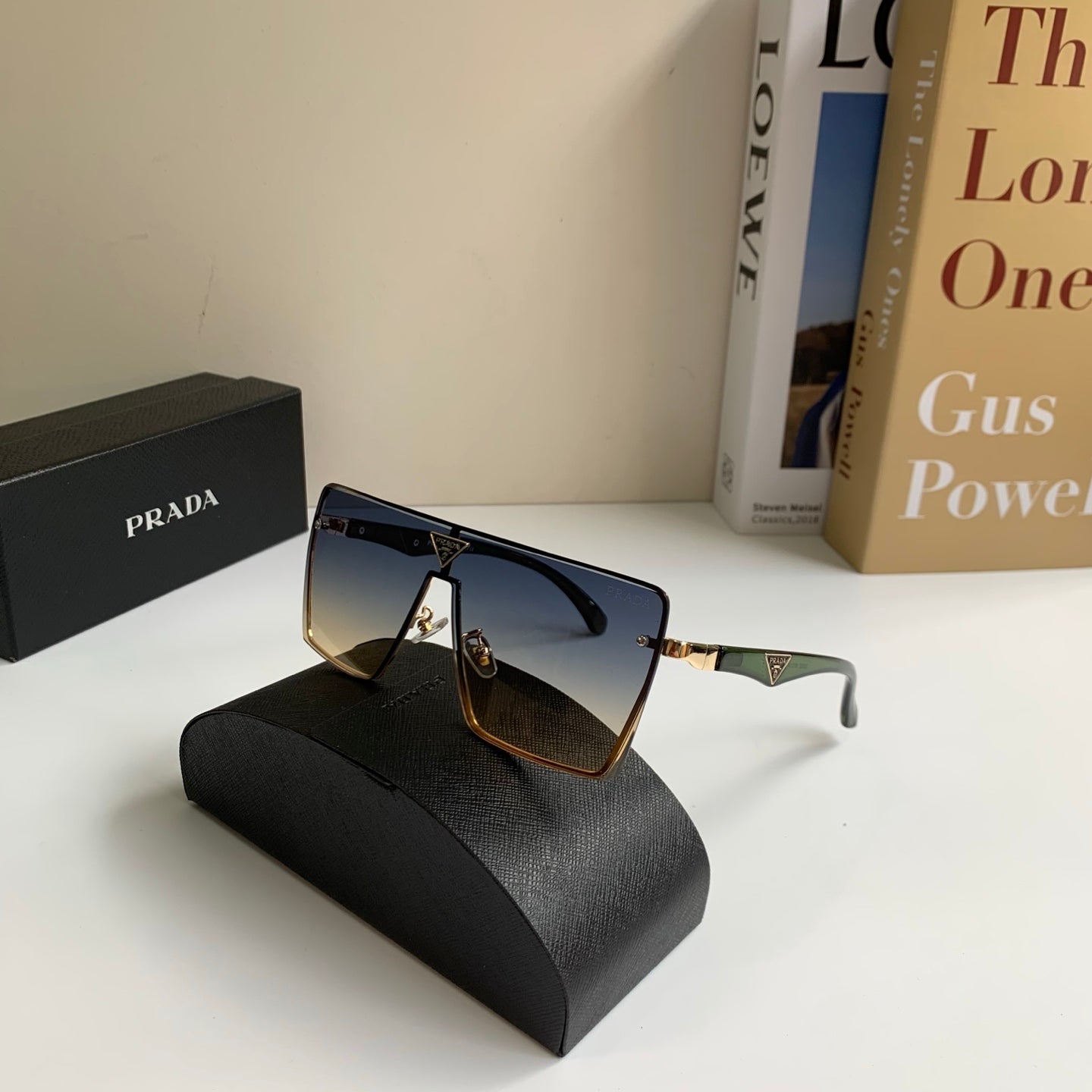 Prada Square Silver Lens Sunglasses for Men & Women - 465712 - detail image 4