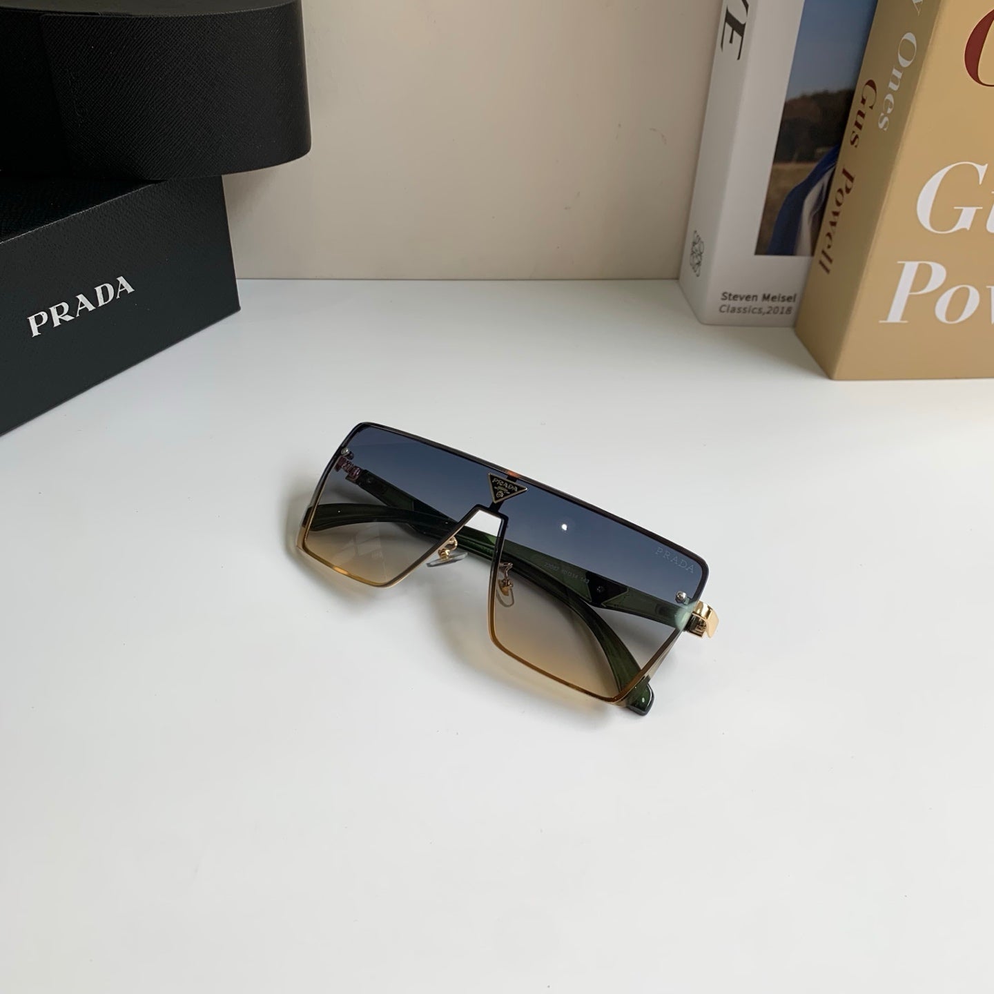 Prada Square Silver Lens Sunglasses for Men & Women - 465712 - detail image 5