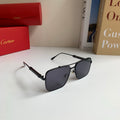 Cartier Metal Fashion Silver Lens Sunglasses for Men & Women - 132531