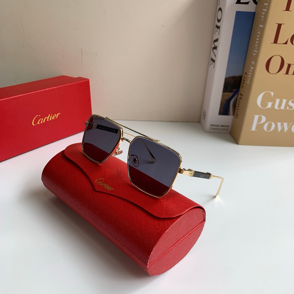 Cartier Metal Fashion Silver Lens Sunglasses for Men & Women - 132533 - detail image 3