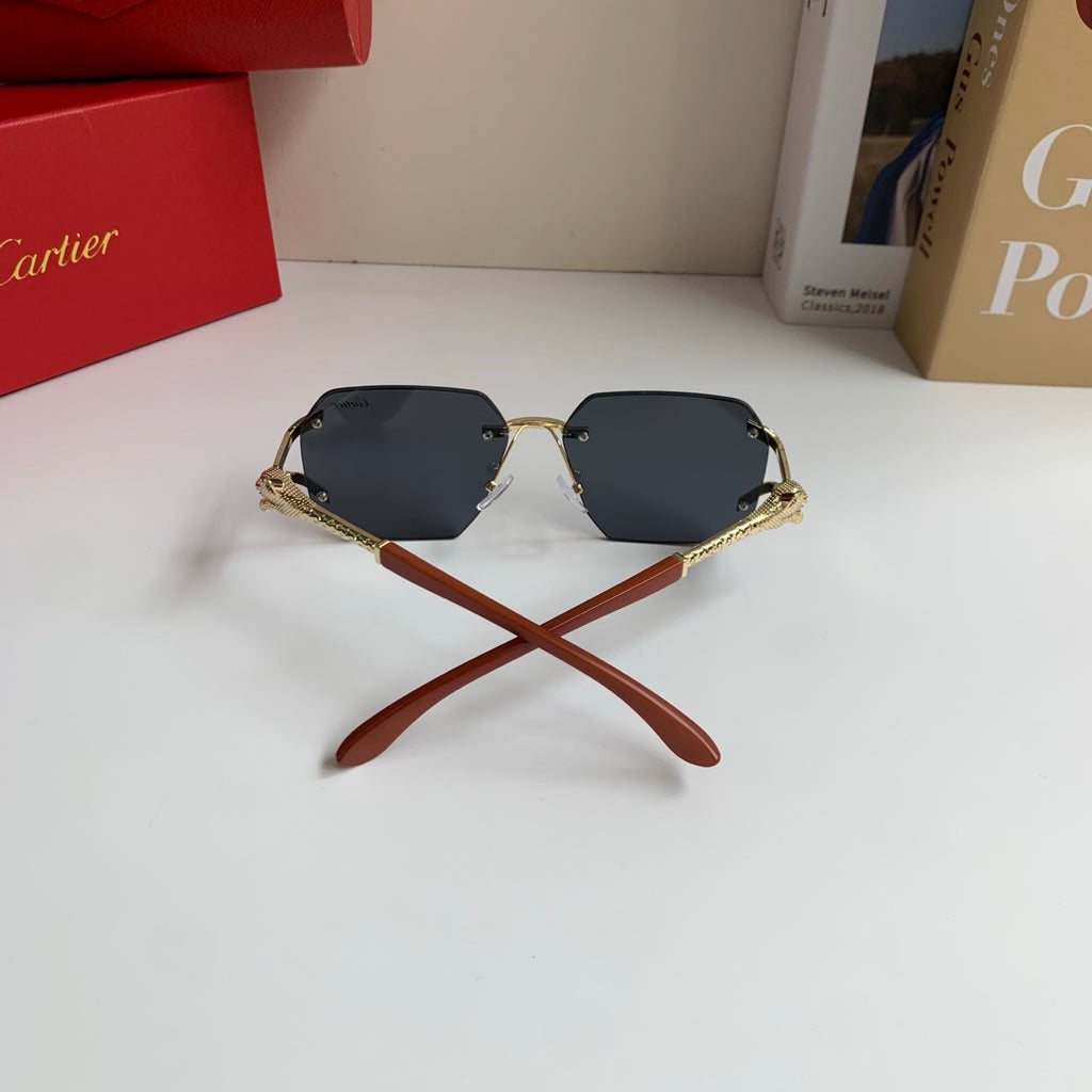 Cartier Metal Fashion Silver Lens Sunglasses for Men & Women - 465778 - detail image 6