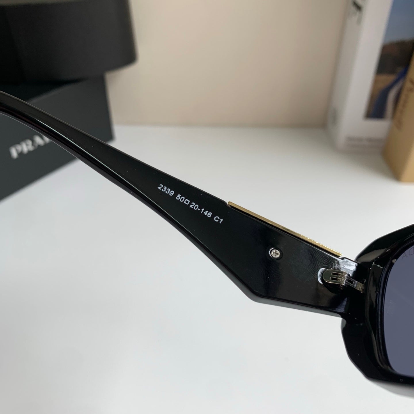 Prada Fashion Black Lens Sunglasses for Men & Women - 382720 - detail image 6