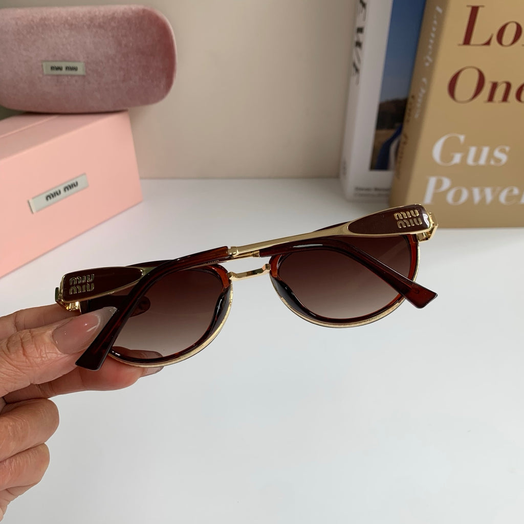 Miu Miu Metal Round Red Lens Sunglasses for Men & Women - 132606 - detail image 7