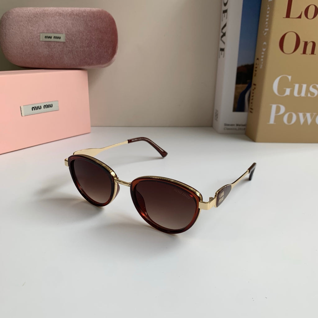 Miu Miu Metal Round Red Lens Sunglasses for Men & Women - 132606 - detail image 2