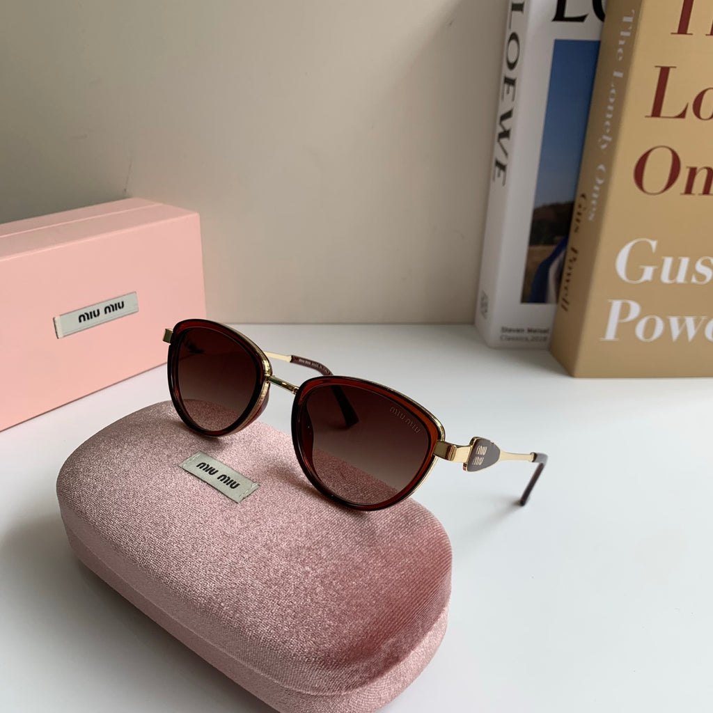 Miu Miu Metal Round Red Lens Sunglasses for Men & Women - 132606 - detail image 4