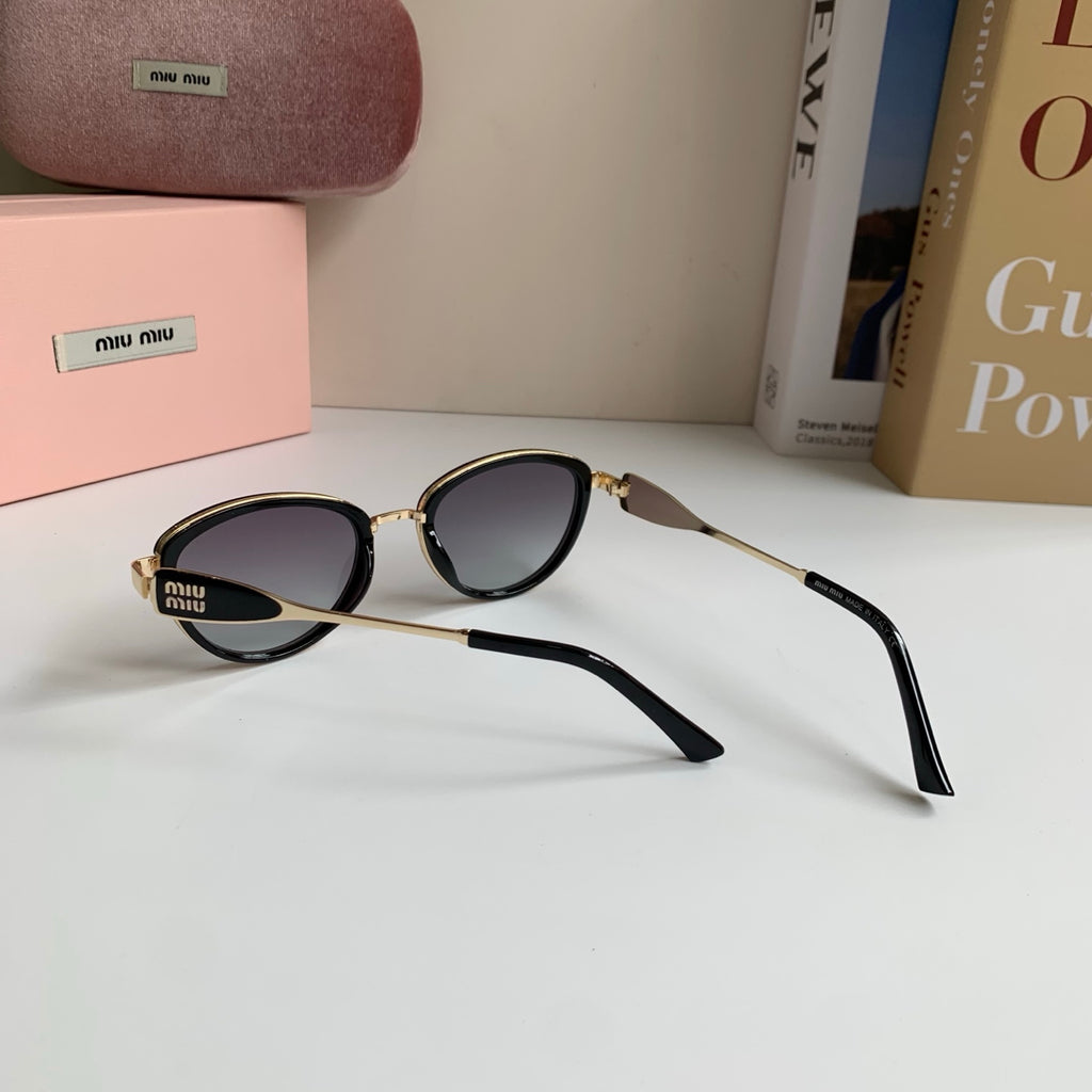 Miu Miu Metal Round Silver Lens Sunglasses for Men & Women - 132608 - detail image 8
