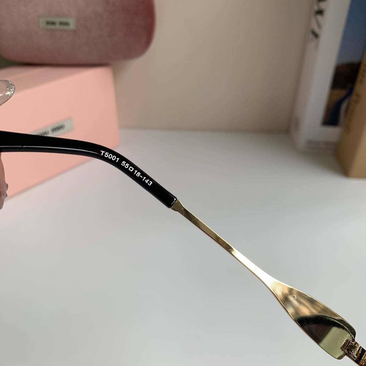 Miu Miu Metal Round Silver Lens Sunglasses for Men & Women - 132608 - detail image 6