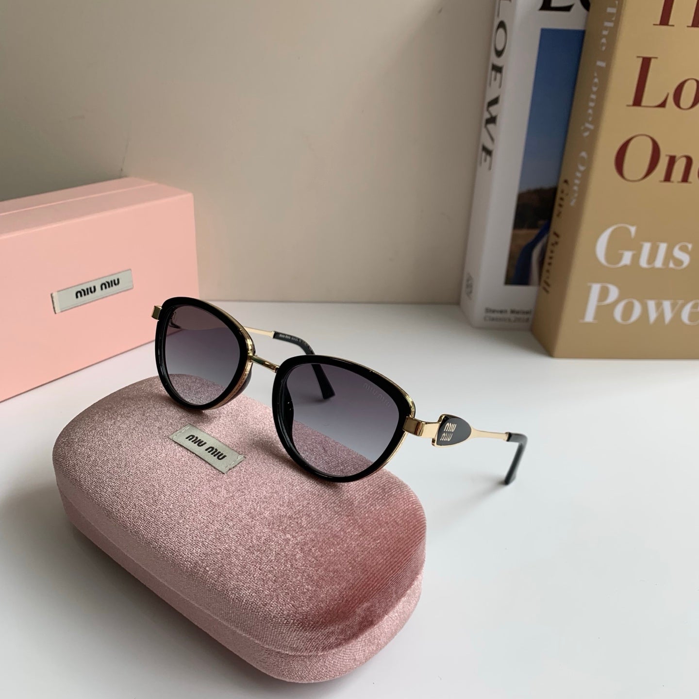 Miu Miu Metal Round Silver Lens Sunglasses for Men & Women - 132608 - detail image 5