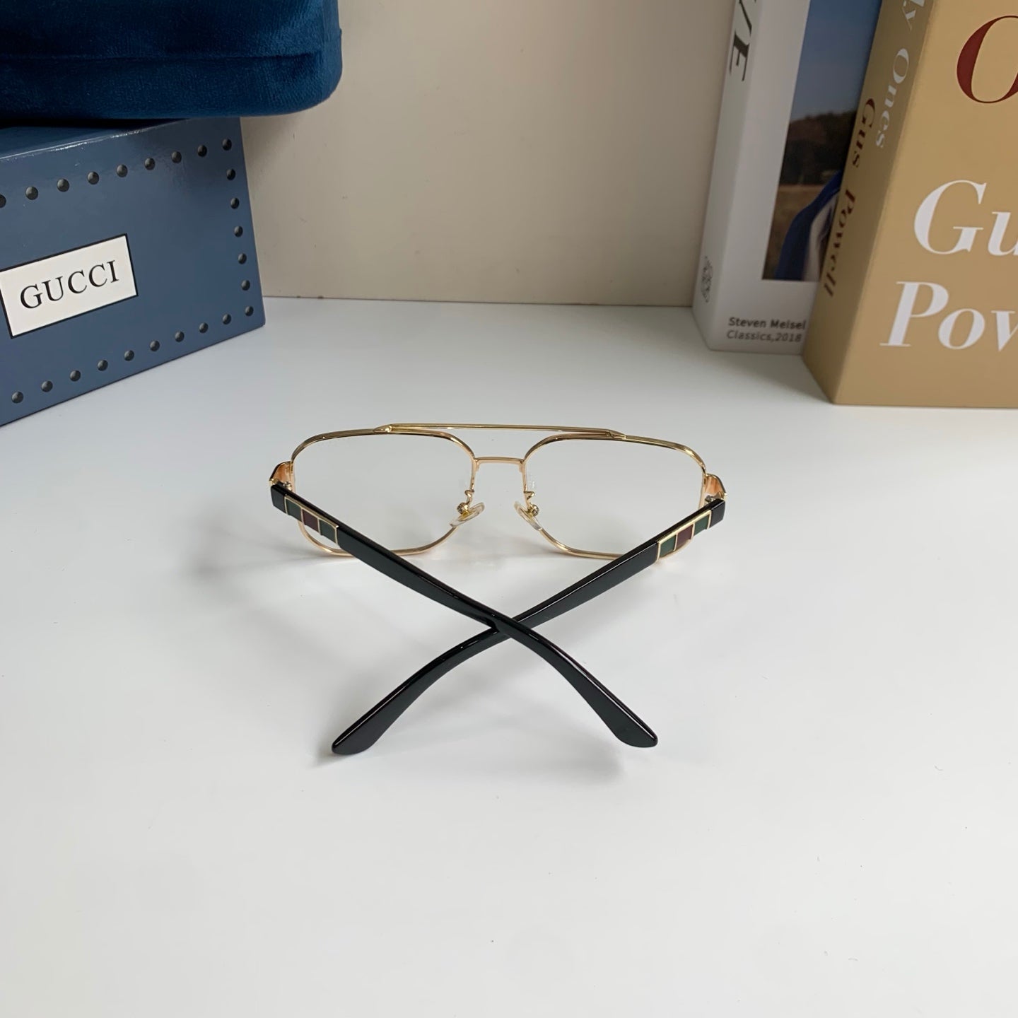 Gucci Metal Square Silver Lens Sunglasses for Men & Women - 398423 - detail image 7