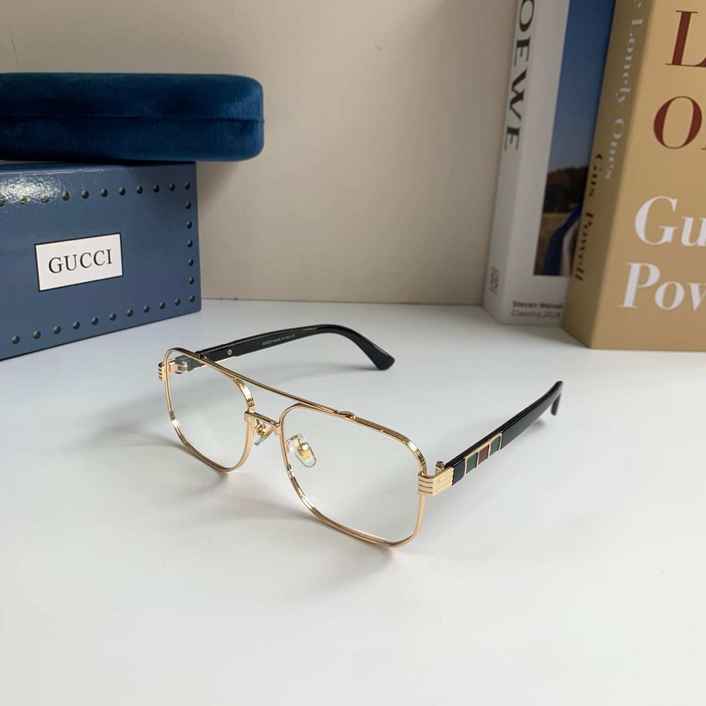 Gucci Metal Square Silver Lens Sunglasses for Men & Women - 398423 - detail image 2