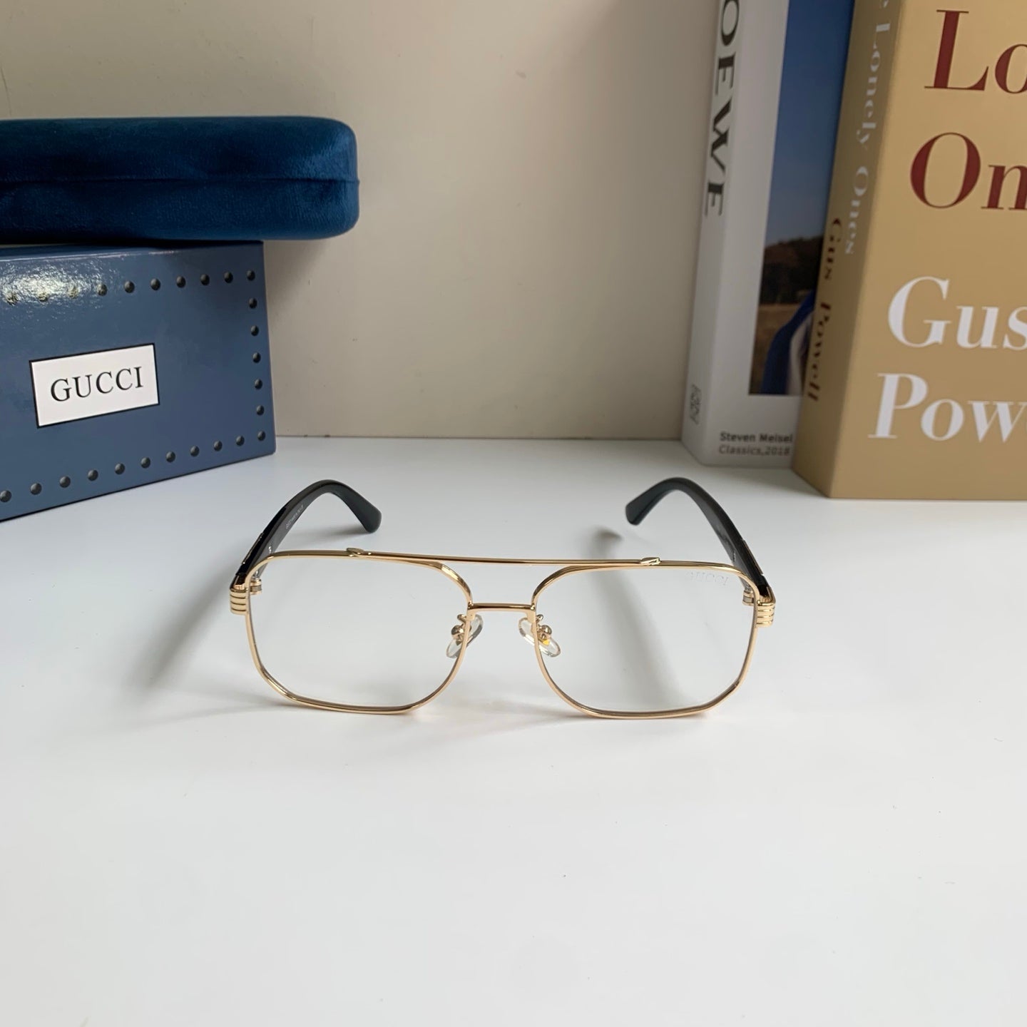 Gucci Metal Square Silver Lens Sunglasses for Men & Women - 398423 - detail image 3