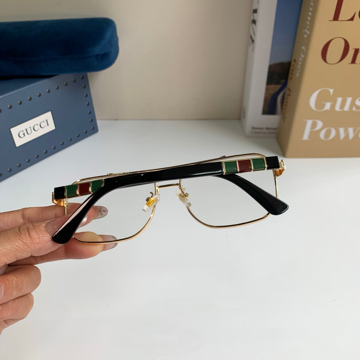 Gucci Metal Square Silver Lens Sunglasses for Men & Women - 398423 - detail image 6