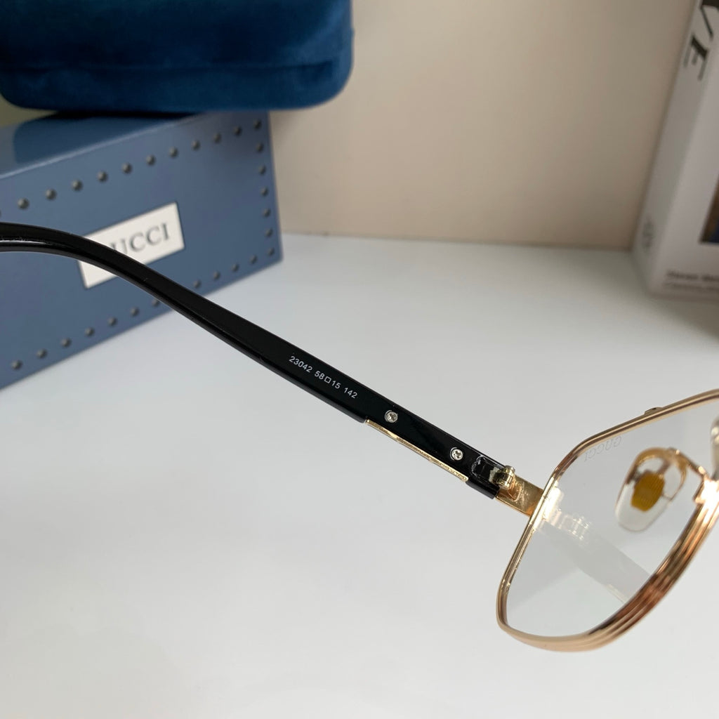 Gucci Metal Square Silver Lens Sunglasses for Men & Women - 398423 - detail image 8