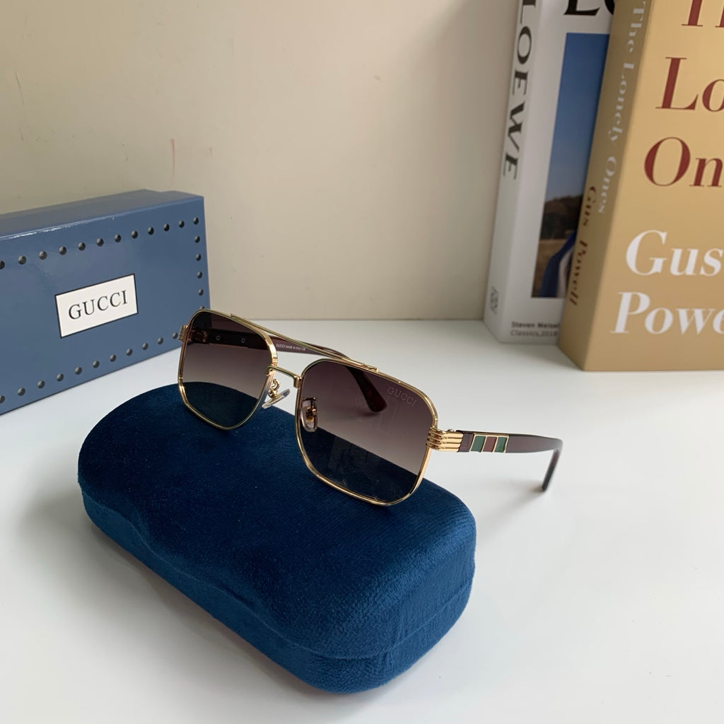 Gucci Metal Square Silver Lens Sunglasses for Men & Women - 398424 - detail image 4