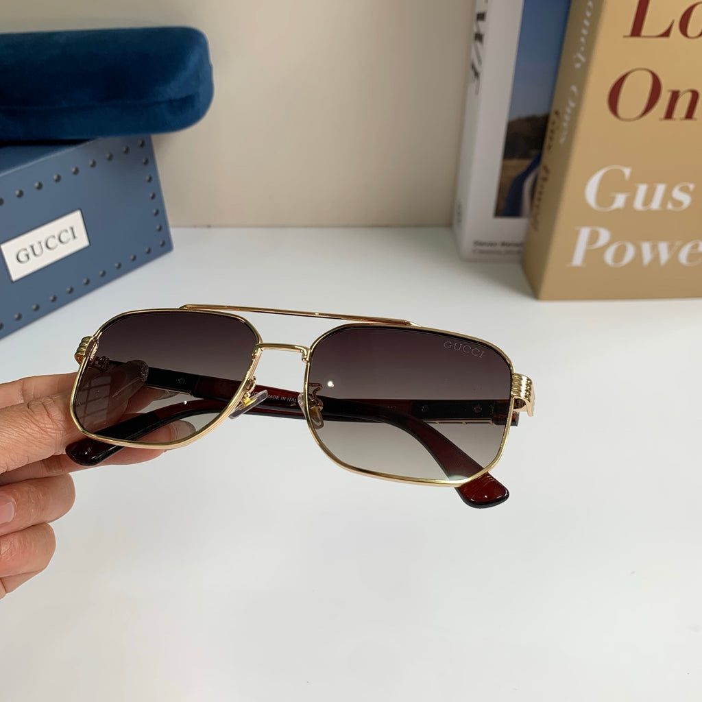 Gucci Metal Square Silver Lens Sunglasses for Men & Women - 398424 - detail image 5