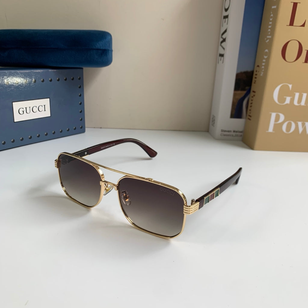 Gucci Metal Square Silver Lens Sunglasses for Men & Women - 398424 - detail image 2