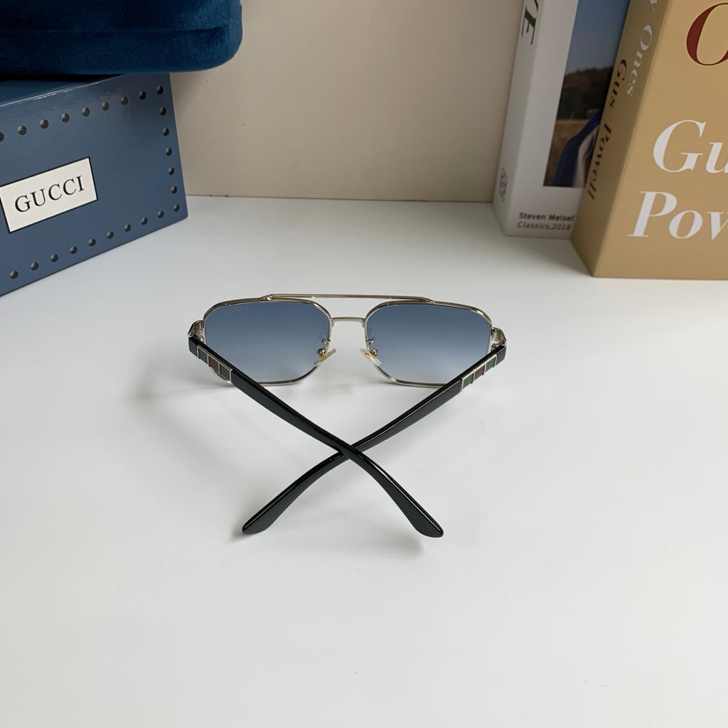 Gucci Metal Square Silver Lens Sunglasses for Men & Women - 398425 - detail image 9