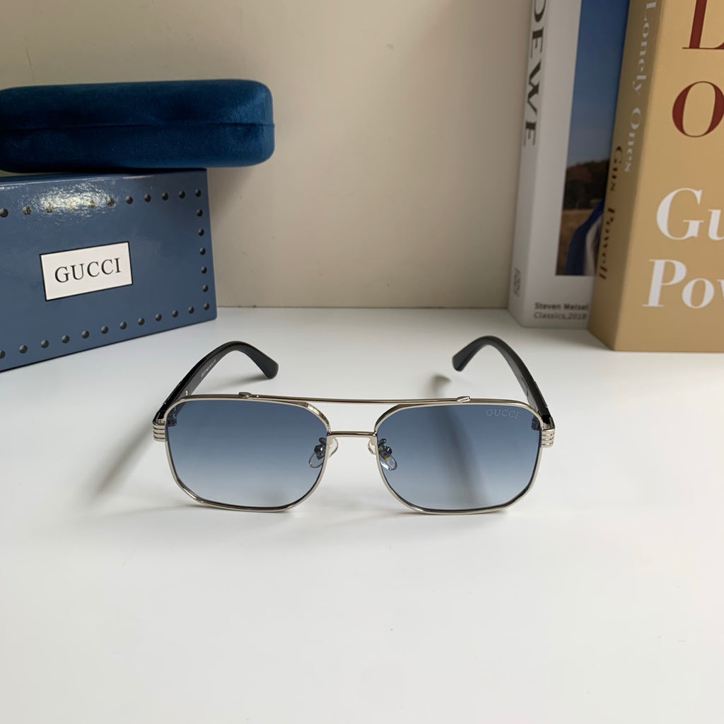 Gucci Metal Square Silver Lens Sunglasses for Men & Women - 398425 - detail image 3